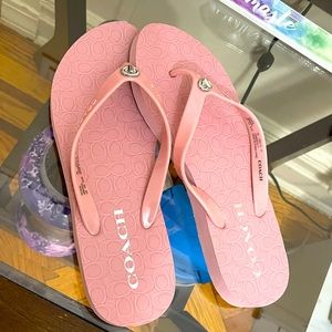 Coach flip flops